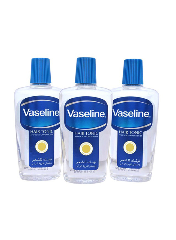 Vaseline Hair Tonic Scalp Conditioning Set for All Hair Types, 3 Pieces x 400ml
