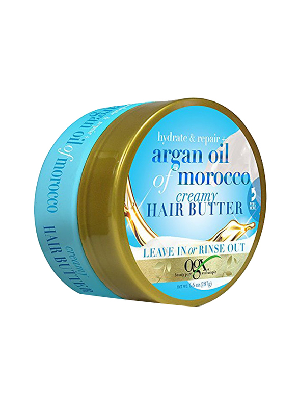 Ogx Hydrate & Repair Argan Oil Of Morocco Hair Butter Cream, 187g