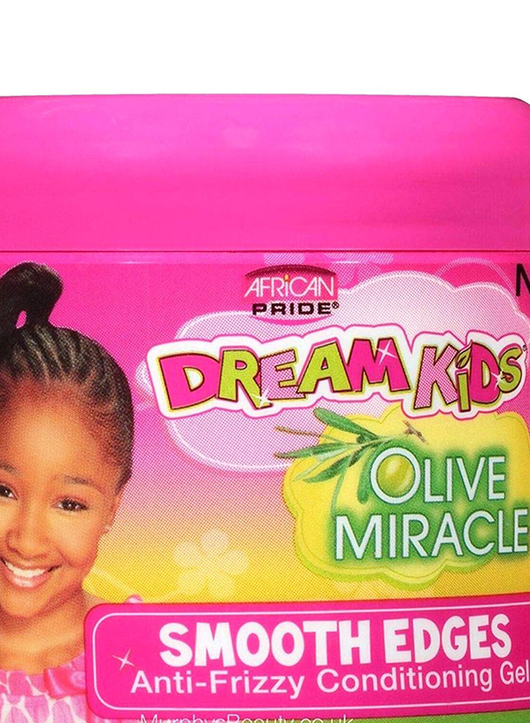 African Pride Dream Kids Olive Miracle Smooth Edges Anti-Frizzy Conditioning Gel, 170g