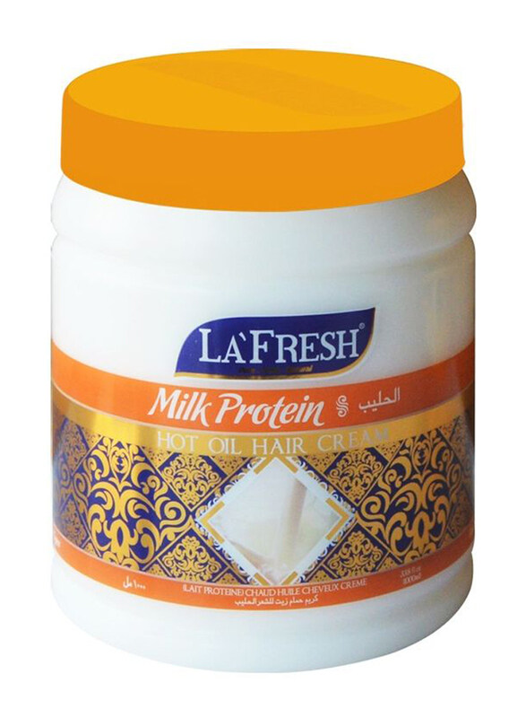 

La Fresh Milk Protein Hot Oil Hair Mask for All Hair Types, 1000ml