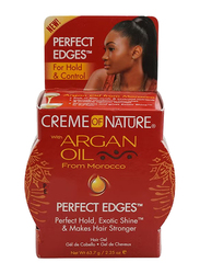 Creme Of Nature Argan Oil Perfect Edges Control Hair Gel for All Type Hair, 63.7g