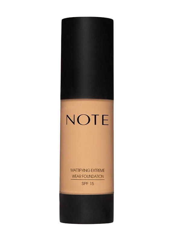 

Note Mattifying Extreme Wear Liquid Foundation with SPF 15, Medium Beige, Beige