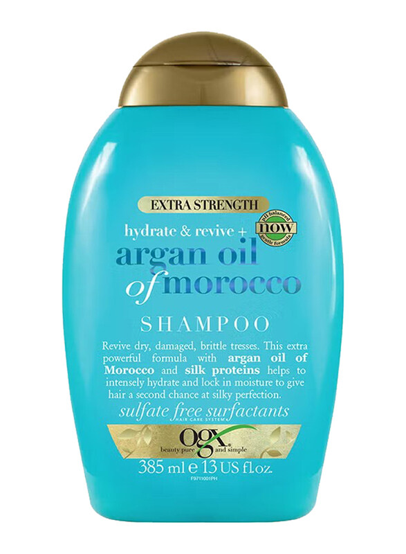 

Ogx Hydrate And Repair + Morocco's Argan Oil Extra Strength Shampoo for All Type Hair, 385ml