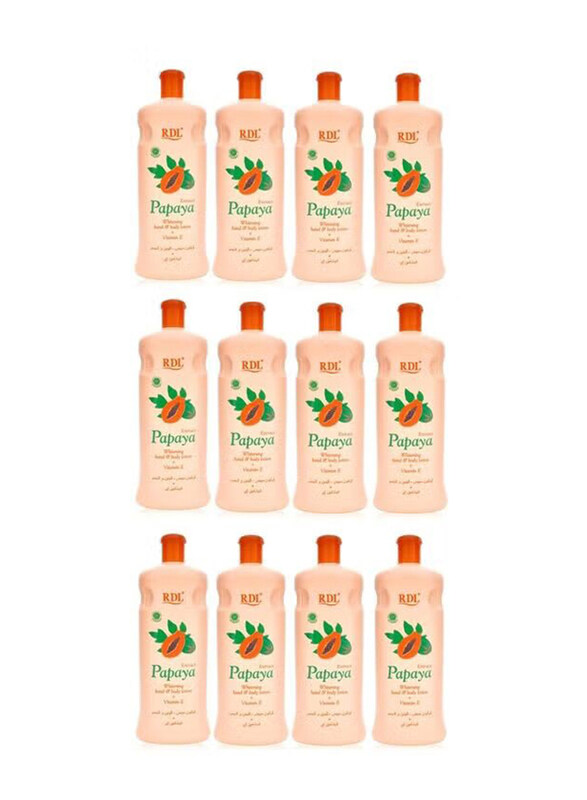 

RDL Papaya Extract Whitening Hand & Body Lotion, 12 x 600ml