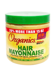 Africa's Best Organic Hair Mayonnaise for Weak and Damaged Hair, 509g
