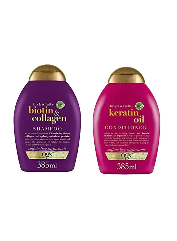 

Ogx Thick Full Biotin & Collagen Shampoo, 2 x 385ml