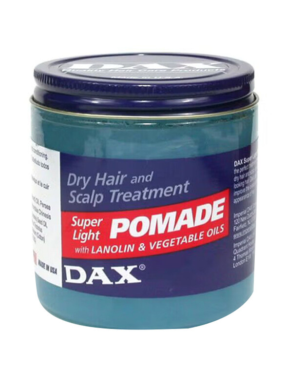 

Dax Super Light Pomade Wax With Vegetable Oils & Lanolin Dry for All Hair Types, 213gm