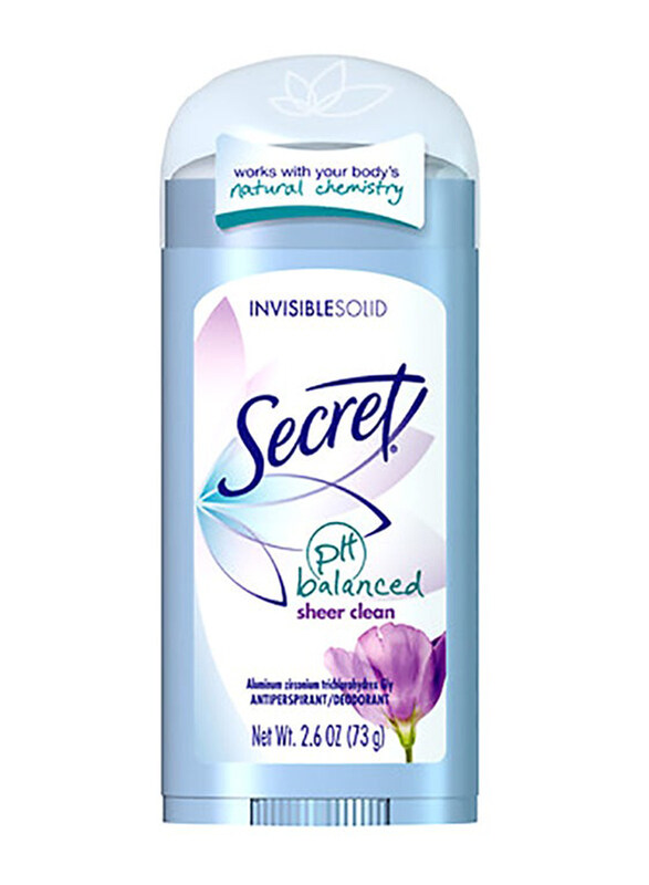 

Secret Invisible Solid Ph Balanced Sheer Clean Deodorant, 73g
