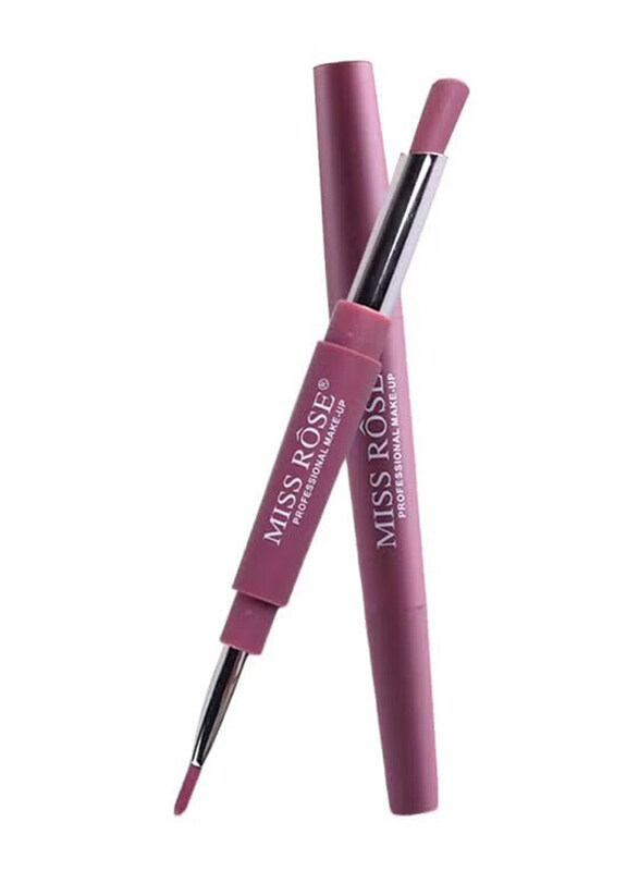 

Miss Rose 2-In-1 Matte Lip Liner with Lipstick, 2, Purple