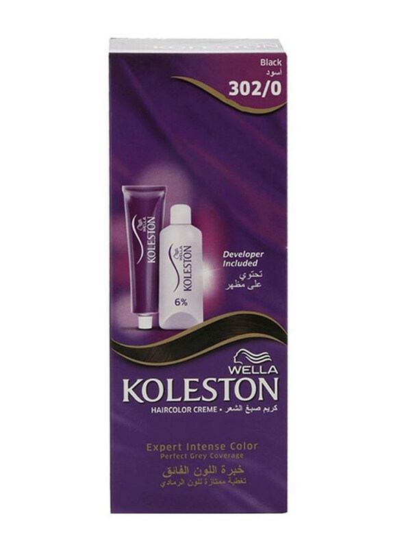 

Wella Koleston Hair Colour Cream Kit, 50ml, 302/0 Black