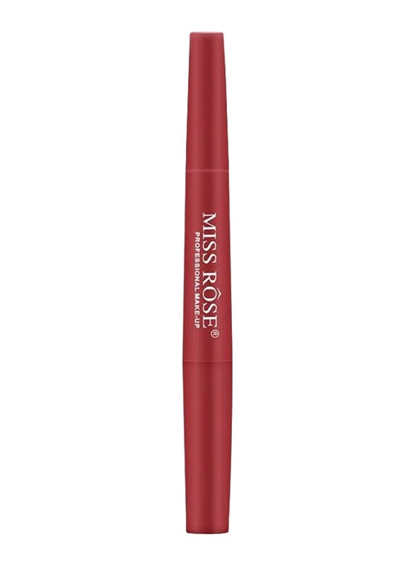 

Miss Rose 2-in-1 Waterproof Matte Lipstick, 12 Red, Red