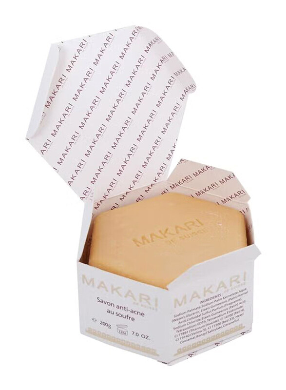 

Makari Clear Acnyl Sulphur Soap Bar, Beige, 7oz