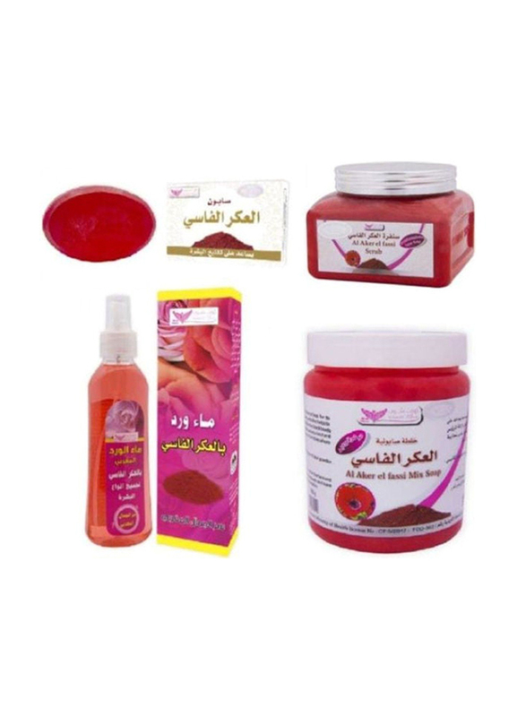 Kuwait Shop Alaker Alfassi Full Body & Face Care Set, 4 Pieces