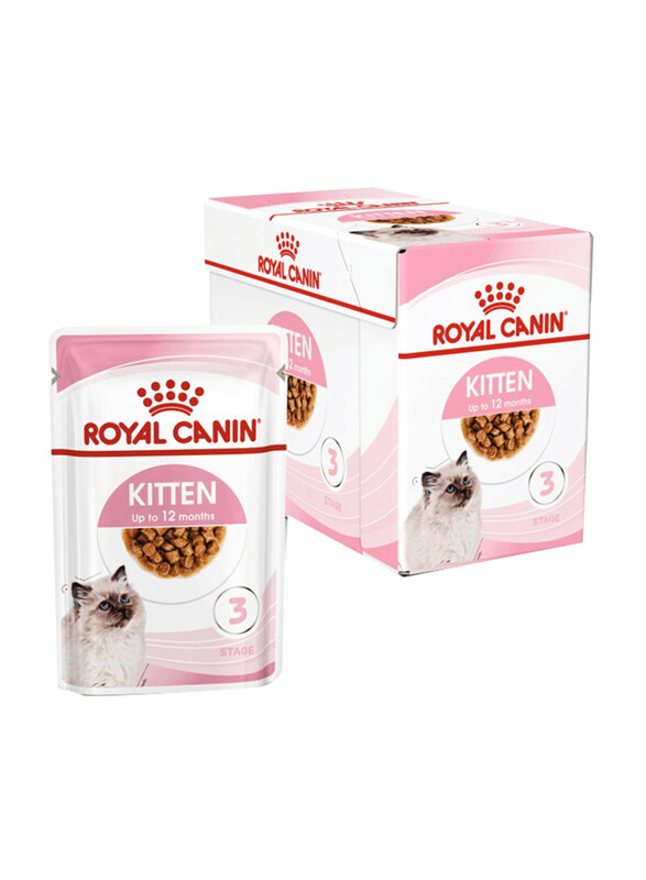 

Royal Canin Feline Health Nutrition Kitten Gravy Cat Wet Food, 12 x 85g