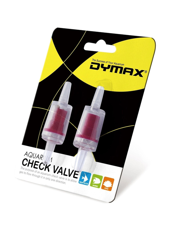 Dymax Aquarium Check Valve, 2 Pieces, Clear