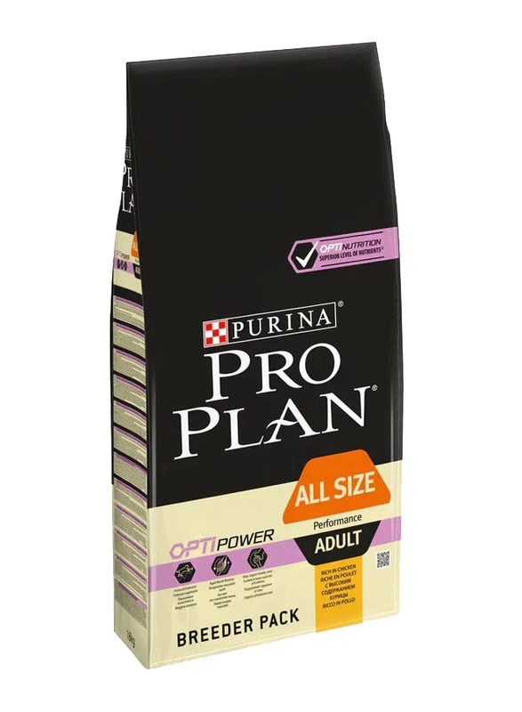 Purina Pro Plan Chicken Flavor All Size Performance Adult Dog Dry Food, 18 Kg
