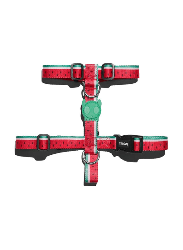 

Zee.Dog Lola H-Harness for Dog, Large, Red/Green