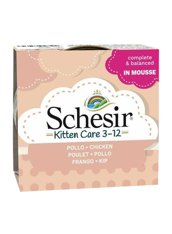 

Schesir Chicken Mousse Can Wet Kitten Food, 6 x 85g