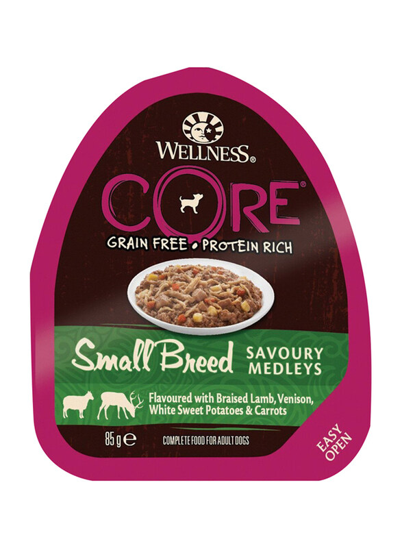 

Wellness Core Lamb & Venison Small Breed Wet Dog Food, 3 x 85g
