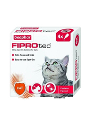 Beaphar Fiprotec for Cat, 4 Pipettes, Multicolour