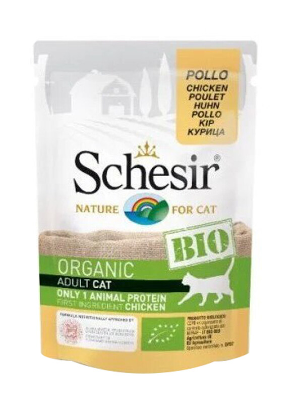 

Schesir Bio Chicken Wet Cat Food, 8 x 85g