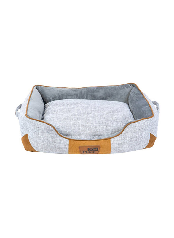 

Gigwi Place Removable Cushion Luxury Round Dog Bed, Large, Mustard