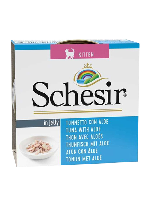 Schesir Tuna With Aloe Kitten Wet Food (Can), 7 x 85g