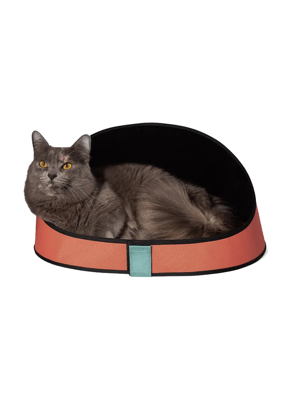 Zee.Cat Terracotta Cat Bed, Multicolour