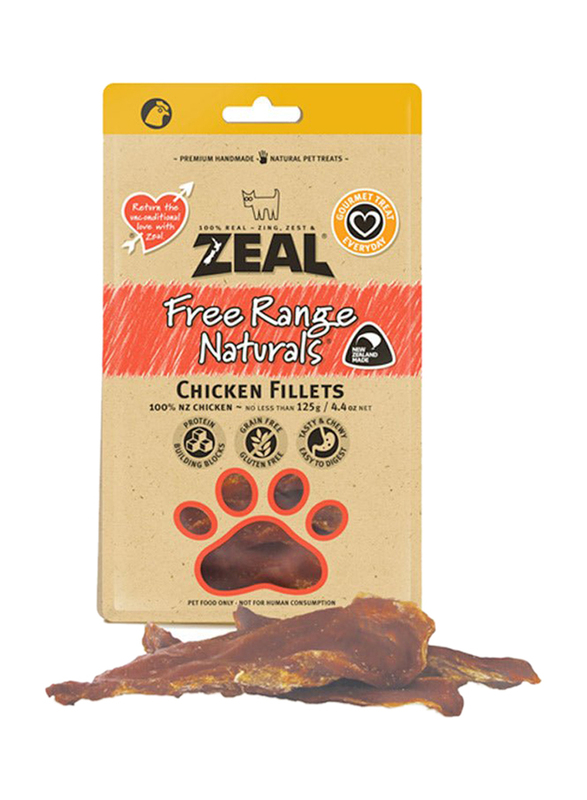 Zeal Dried Chicken Breast Fillet Dry Dog Treat, 125g