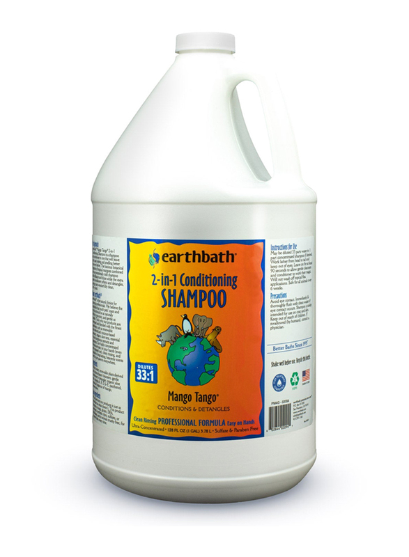 Earthbath Mango Tango 2-in-1 Conditioning Shampoo, Conditions & Detangles, 128oz