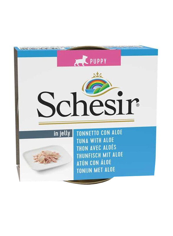 

Schesir Tuna With Aloe Wet Food Can for Dogs, 10 x 150g