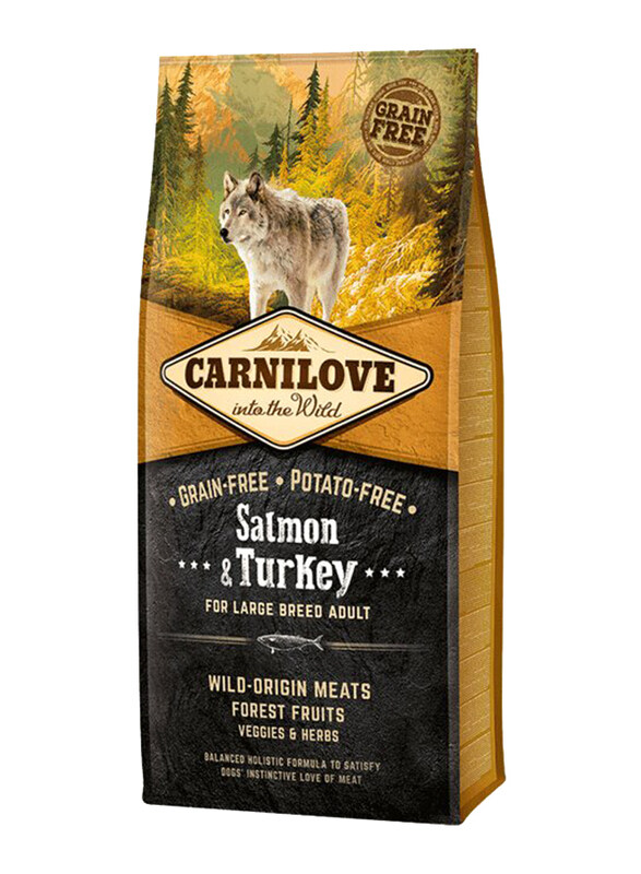 

Carnilove Salmon & Turkey Large Breed Adult Dog Dry Food, 12Kg