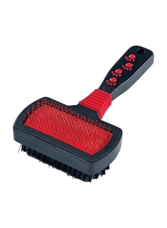 

Padovan Combo Slicker Brush, Red/Black