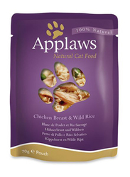 Applaws Chicken with Rice Pouch Wet Cat Food, 3 x 70g