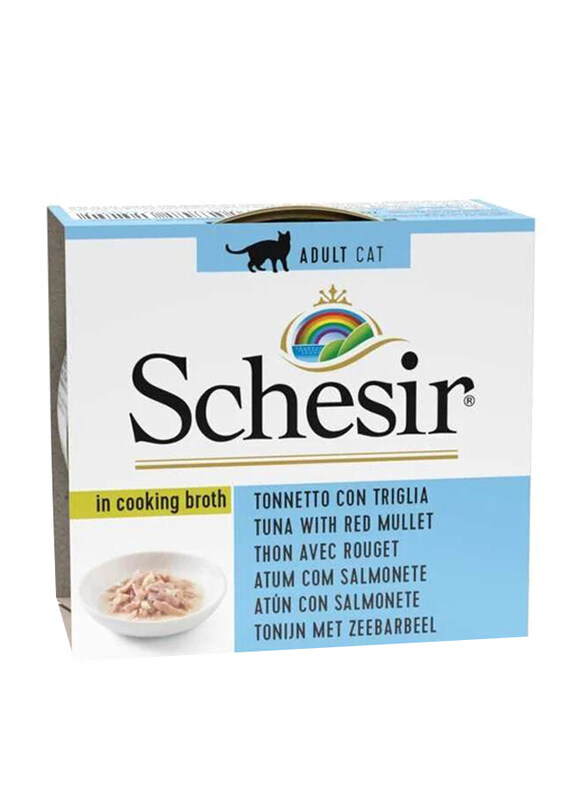 

Schesir Broth Tuna With Mullet Wet Cat Food, 6 x 70g