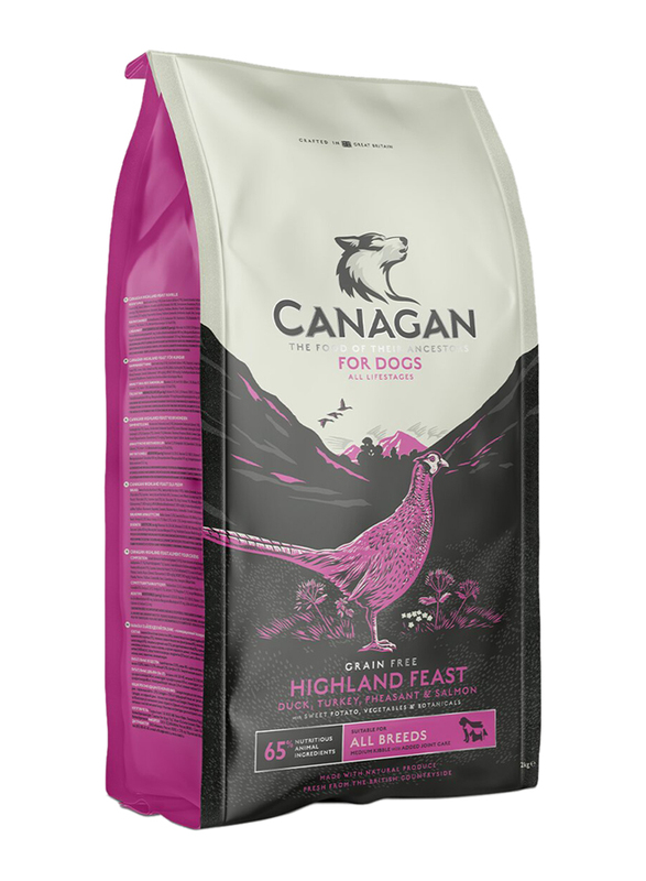 Canagan Grain Free Highland Feast for All Breeds Dry Dog Food, 12Kg