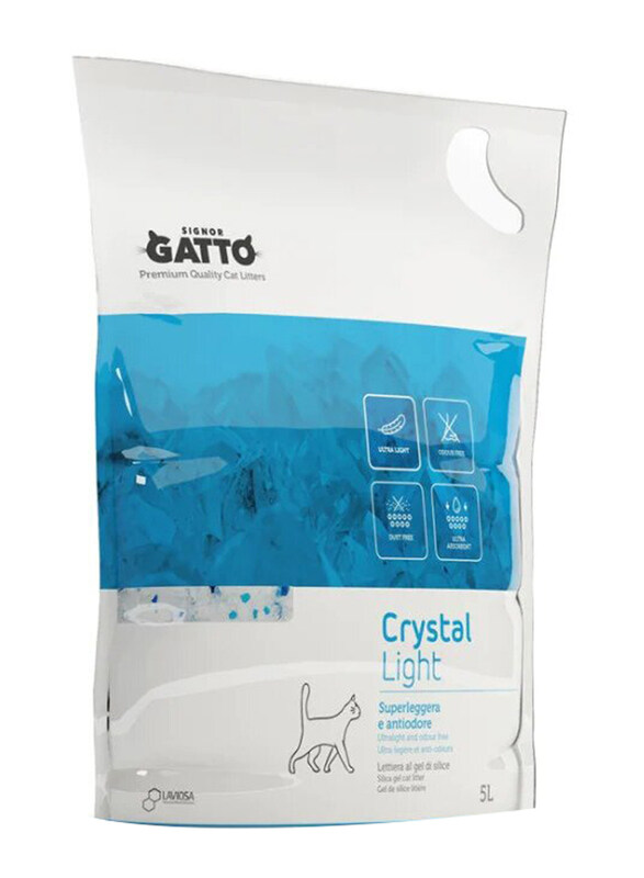 

Lindocat Signor Gatto Crystal Light Hygienic Cat Litter, 5 Litter