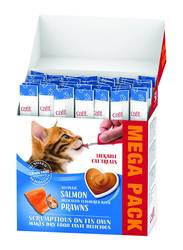 Catit Creamy Treats Mega Pack Salmon with Prawn Wet Cat Food, 50 Pieces