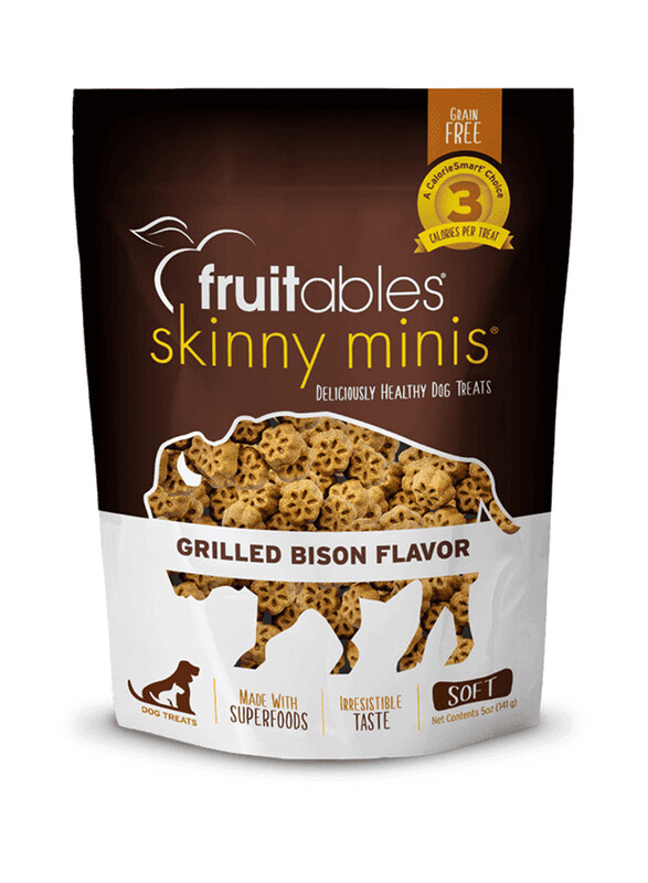 

Fruitables Skinny Minis Grilled Bison Dog Treats, 141g