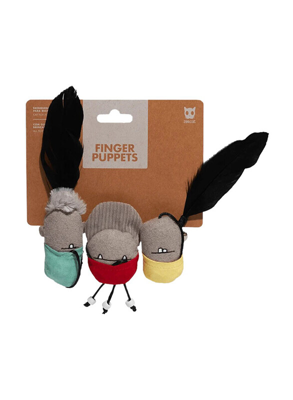 

Zee.Cat Finger Puppets Cat Toy, Multicolour