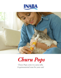 Inaba Churu Pops Tuna Recipe Cat Wet Food, 3 x 4 Piece