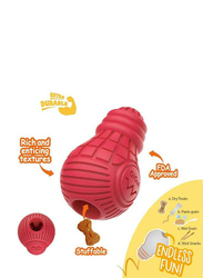 Gigwi Bulb Dispensing Treat Dog Toy, Medium, Red