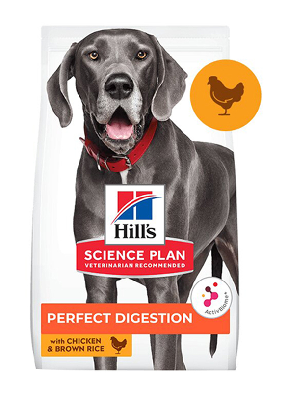 Hill's Science Plan Perfect Digestion Large Breed With Chicken And Brown Rice Dry Food for Adult Dogs, 14Kg