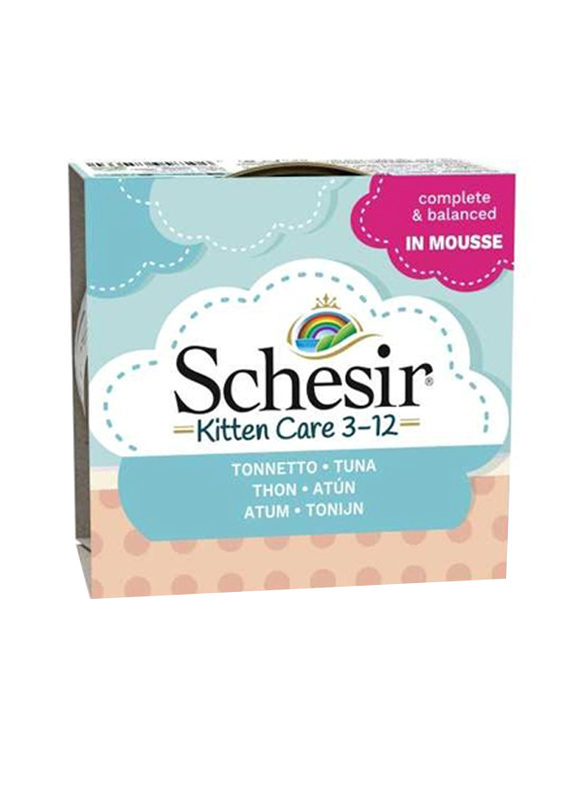 Schesir Tuna Mousse Can Wet Kitten Food, 6 x 85g