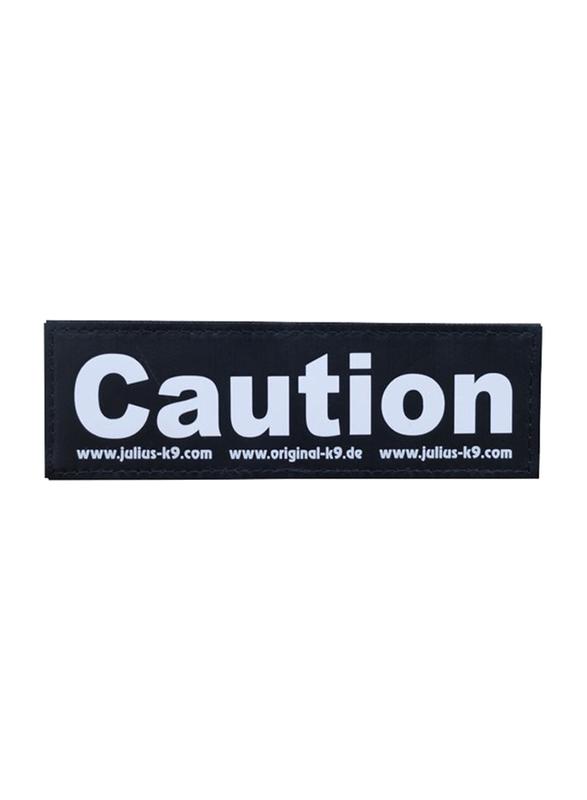 

Julius-K9 Caution Patch, Large, Black/White