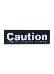 Julius-K9 Caution Patch, Large, Black/White