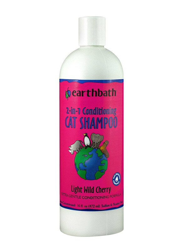 

Earthbath Light Wild Cherry 2-in-1 Conditioning Cat Shampoo with Extra Gentle Conditioning Formula, 472ml