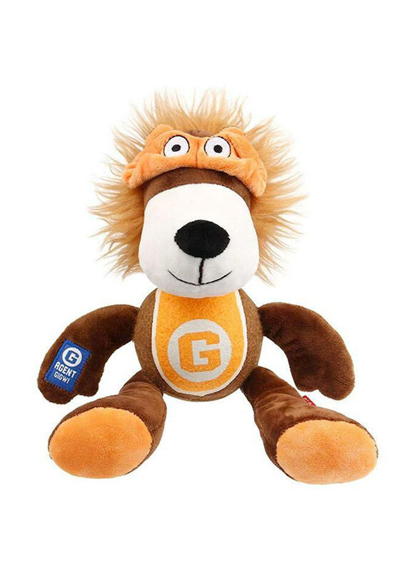 

Gigwi Agent Lion Squeak Toy with Squeaker, Multicolour