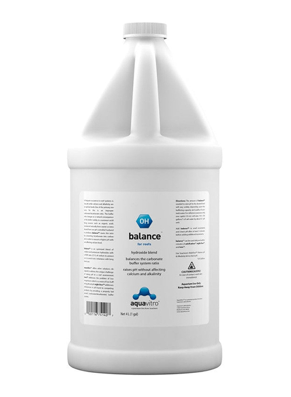 Seachem AquaVitro Balance Hydroxide Blend Solution, 4L, White