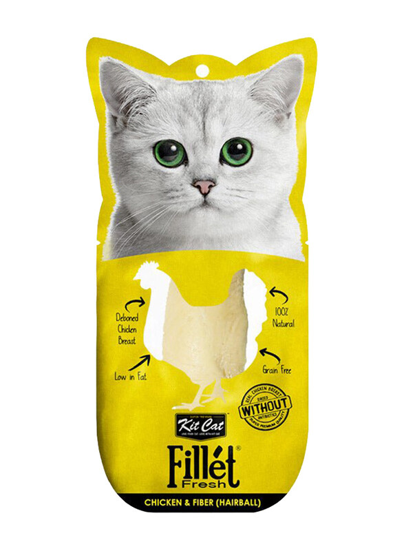 

Kit Cat Chicken & Smoked Fish Fillet Fresh Cat Wet Treat, 30g
